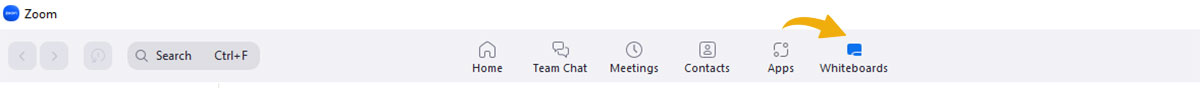 Accessing the Whiteboards in Zoom